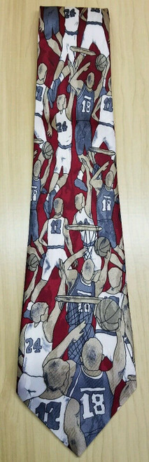 Basketball Players Team NECK TIE Marco Polo Italian Style Novelty 58"