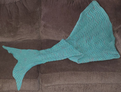 Teal Mermaid Tale Blanket