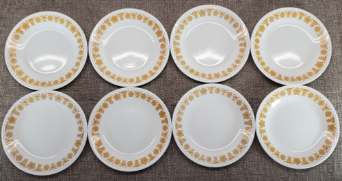 8 Corelle "Butterfly Gold" Small Bread Plates 6.75"