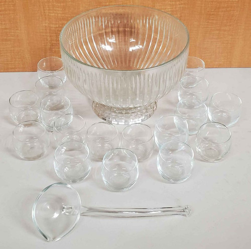 20 pc. Glass Punch Bowl Set
