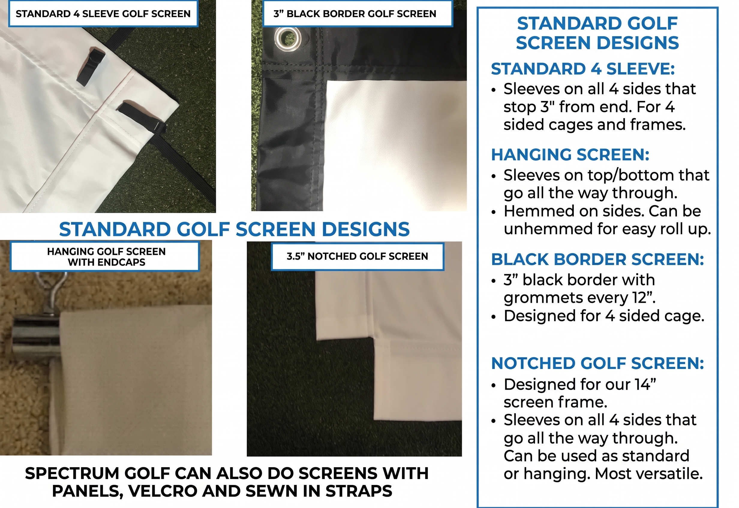 golf screen designs