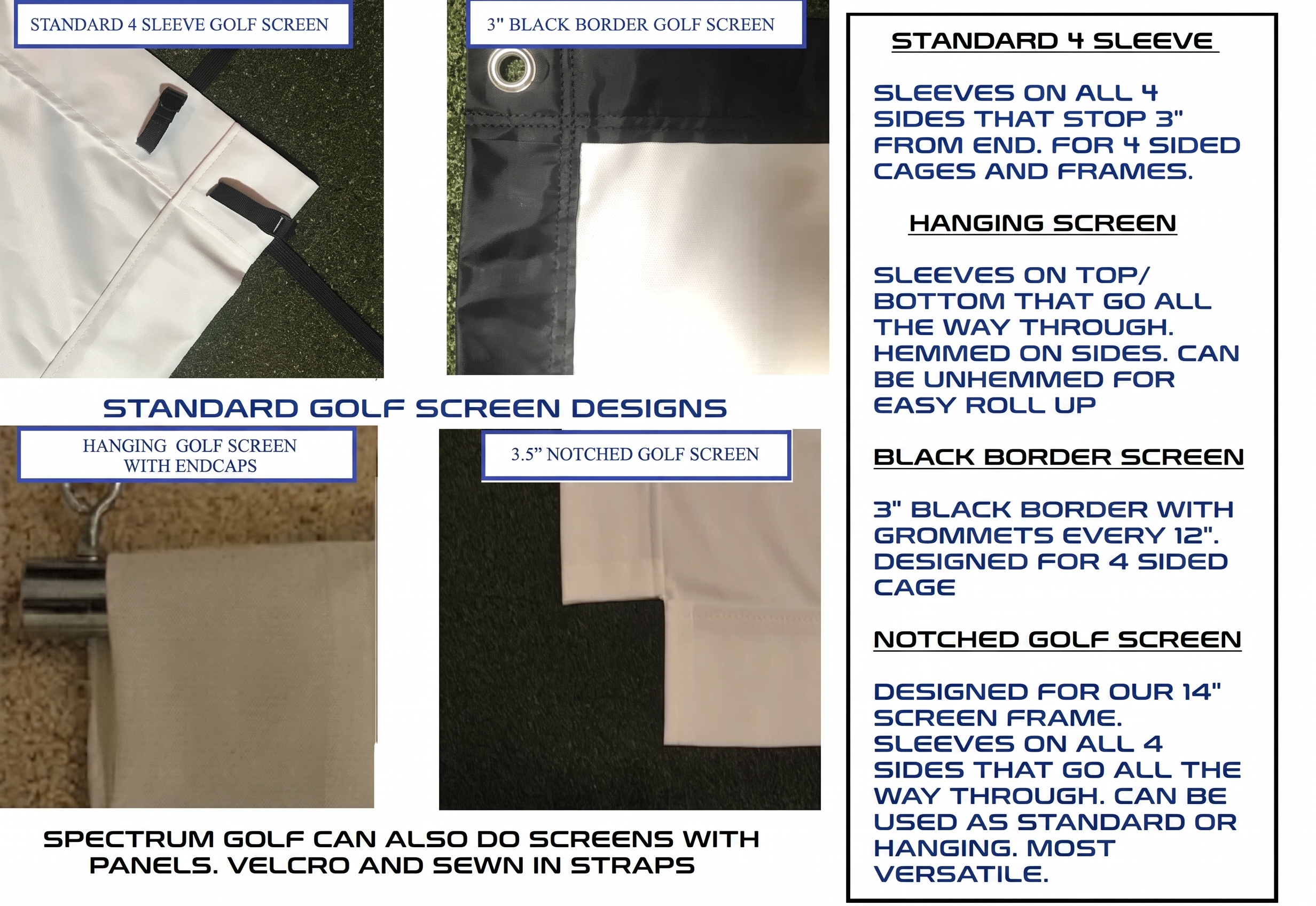 golf impsct screen design