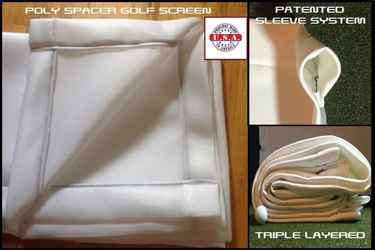 Golf Simulation tips pt 2 - How to fix your impact Screen - SAVE MONEY BY  USING RAW SCREEN MATERIAL 