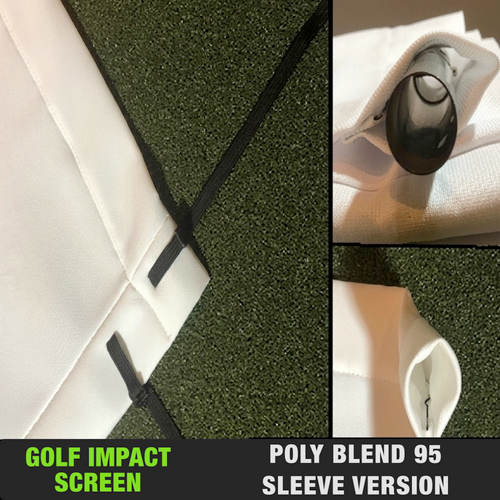 poly blend golf simulator screen