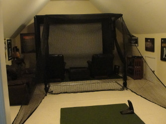 net reurn golf frame with optional golf screen