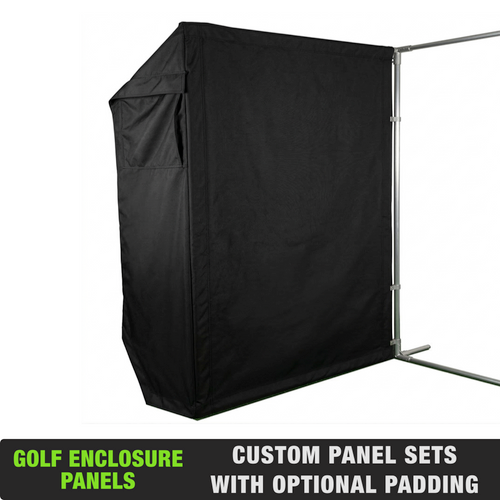 A Golf Enclosure Custom Panel Sets with Optional Padding