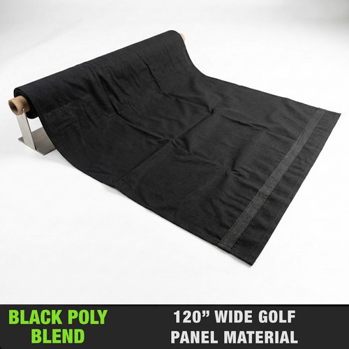 BLACK POLY BLEND 120" WIDE MATERIAL **CURTAINS-PANELS**