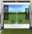 poly spacer golf screen for net return frame