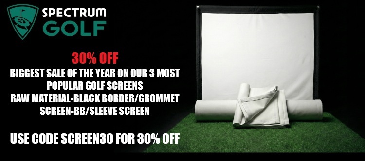 golf simulator screen sale 