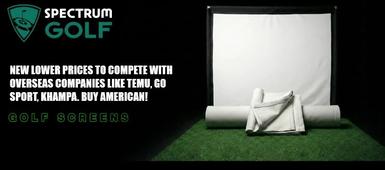 golf simulator screen sale