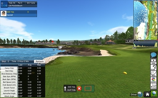 A virtual golf course