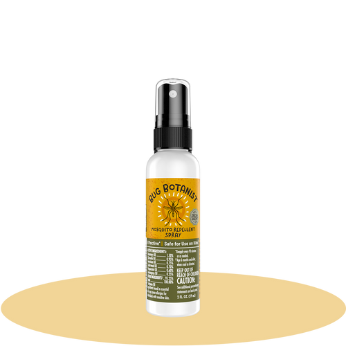 Front panel of Bug Botanist Repellent Spritz 2oz product on a white background