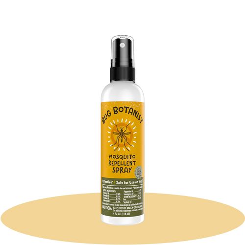 Front panel of Bug Botanist Repellent Spritz 4oz product on a white background