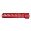 MCS AR-15 M-Lok Super Slim Light Free Float Handguard MADE IN USA Red Options Available 