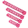 MCS AR-15 M-Lok Super Slim Light Free Float Handguard MADE IN USA Pink Options Available 