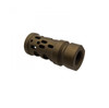 MCS AR-15/.223/5.56 Ported Muzzle Brake Compensator ½”x28- Cerakote Burnt Bronze 