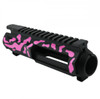 MCS CERAKOTE CAMO AR-15/47/9/300 Billet Upper Receiver Black and Pink - Made in USA 