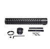 MCS 15.187" Free Float Keymod Handguard for 308 Low Profile Large 1.935" ID 