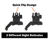 MCS 45 Degree Offset Flip Up Sights 