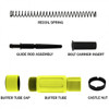 MCS AR-15 Complete Compact Short Buffer Tube Kit 3.5'' Cerakote - Lemon Yellow 