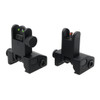 MCS Fiber Optics Flip Up Front & Rear Sights with Red and Green Dots - V1 