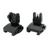 MCS Fiber Optics Flip Up Front & Rear Sights with Red and Green Dots - V3 
