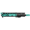 MCS AR-15 5.56 NATO 5'' PISTOL UPPER - BILLET UPPER WITH 4'' SUPER SLIM FREE FLOAT HANDGUARD - CERAKOTE ROBINS EGG CAMO 