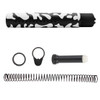 MCS AR-15 .223/5.56 Complete Pistol Buffer Tube Kit - Cerakote Camo Bright White 