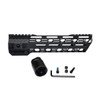 MCS 10" Super Light Free Float M-LOK Handguard with Partial Top Rail LR 308 DMPS High Profile 