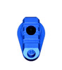 MCS Aluminum Bufferless Stock Adapter Picatinny Rail End Cap and QR Hole - Dark Blue 