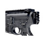 MCS Aluminum Bufferless Stock Adapter Picatinny Rail End Cap and QR Hole - Black 