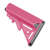 MCS AR-15 SOPMOD Stock Mil-Spec 6-Position Collapsible Buffer Tube Kit - Cerakote Pink 