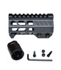 MCS 4.2" M-LOK Free Float Handguard with Integrated Hand Stop for 223/5.56 Uppers 
