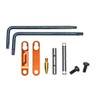 MCS AR Precision Anti-Walk Pin Set Non Rotating Trigger and Hammer Pin and Plate Kit - Anodized Orange 