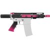 MCS AR-15 5.56 NATO 5'' MICRO PISTOL KIT - SIDE CUT BILLET UPPER WITH 4'' HANDGUARD - CERAKOTE PINK 