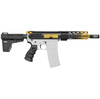 MCS AR-15 5.56 NATO 7.5'' PISTOL KIT - SIDE CUT BILLET UPPER WITH 7'' HANDGUARD - CERAKOTE GRADIENT GOLD 