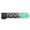 MCS AR-15 5.56 NATO 10.5'' SIDE-CHARGING UPPER WITH 10'' HANDGUARD - CERAKOTE GRADIENT ROBINS EGG 