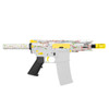MCS AR-15 5.56 NATO 5'' PISTOL KIT - FORGED UPPER WITH 4'' HANDGUARD - CERAKOTE SPLATTER - LEMON ZEST 