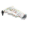 MCS AR-15 Collapsible Standard Stock Mil Spec - CERAKOTE SPLATTER - Mil Spec - BASE BRIGHT WHITE - PATTERN - RGB - RED - PNK - ORG - LEM - ZBG 