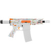 MCS AR-15 5.56 NATO 5'' MICRO PISTOL KIT - FORGED UPPER - 4" COMBAT M-LOK HANDGAURD - CERAKOTE SPLATTER - ORANGE 