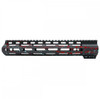MCS AR-15 MLOK 12" Free Float Handguard with "D" Cut - Base Sniper Gray - Pattern - Red - Pink - Robins Egg - Cerakote Splatter 