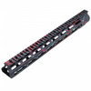 MCS AR-15 MLOK 15" Free Float Handguard with "D" Cut - Base Sniper Gray - Pattern - Red - Pink - Robins Egg - Cerakote Splatter 