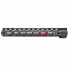 MCS AR-15 MLOK 15" Free Float Handguard with "D" Cut - Base Sniper Gray - Pattern - Red - Pink - Robins Egg - Cerakote Splatter 