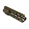 MCS AR-15 M-LOK 7" ANGLE CUT CLAMP ON HANDGUARD - BASE FDE - PATTERN - BBR - ODG - GOLD - CERAKOTE SPLATTER 