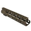 MCS AR-15 M-LOK 10" ANGLE CUT CLAMP ON HANDGUARD - BASE FDE - PATTERN - BBR - ODG - GOLD - CERAKOTE SPLATTER 