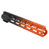 MCS AR-15 12" ANGLE CUT CLAMP ON M-LOK HANDGUARD - CERAKOTE GRADIENT - BASE BLACK - ORANGE 