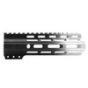 MCS AR-15 7" ANGLE CUT CLAMP ON M-LOK HANDGUARD - CERAKOTE GRADIENT - BASE BLACK - WHITE 