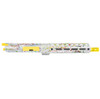 MCS AR-15 5.56 NATO 10.5'' PISTOL FORGED UPPER WITH 10" Angle Cut Clamp on M-Lok Handguard - CERAKOTE WHITE SPLATTER - LEMON ZEST 