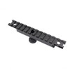 MCS Tactical AR Carry Handle See Thru Scope Mount for 20mm Weaver Rail 