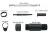 MCS 5" 5.56 NATO UPPER ASSEMBLY WITH SHORT BUFFER SYSTEM - USA MADE 
